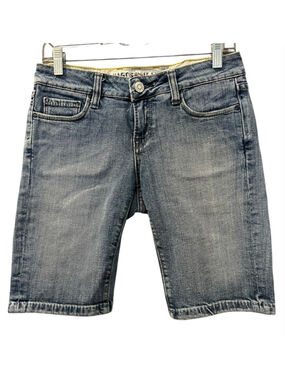 Vigoss Vintage Y2K Bermuda Milan Denim Jean Shorts Size 5/6 28 Low Rise Summer